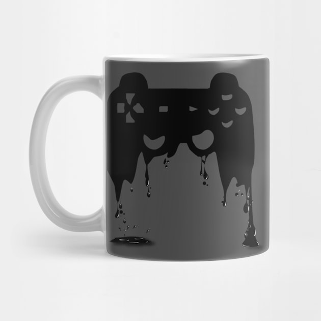 Melting Gaming Controller T-Shirt by R2BH